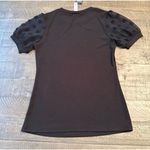Blooming Jelly NWT  Women's Black Sheer Sleeve Blouse Size Small‎ Photo 6
