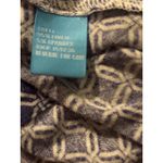 J. McLaughlin  Blue Geometric Print Button Down Shirt XS Linen Blend Photo 3