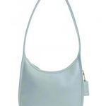 Coach Originals Curve Zip Bag Brass / Light Blue NWT Photo 0