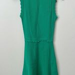 The Kooples NWT Scalloped-trim flared-skirt knitted midi dress green 1 Photo 3