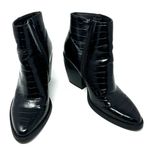 Madden Girl  Size 9 Short Boot Black Side Zip‎ Bootie Heeled Synthetic Leather Photo 0