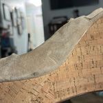 Veronica Beard  Dali Suede Peep-Toe Wedge Sandals in‎ Sand Size 8.5 Photo 11