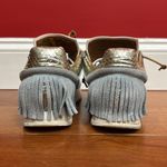 Esseutesse Baby Blue Suede Fringe Cyan Sneaker size 40 Gray Photo 4
