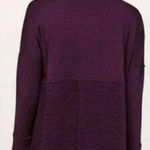 Lululemon Sit in Lotus Heathered Plum Cardigan Wrap Sweater Burgundy Wool 4 Photo 1