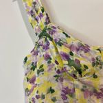 Cider Women’s Corset Tank Top Yellow Purple Floral Size Medium EUC Photo 1