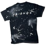 Love Tribe  Juniors' Friends Black Splatter Cotton T-Shirt - Size Small - NWT Photo 0