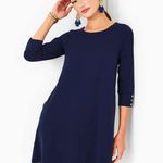 Lilly Pulitzer NWT Navy UPF 50+ Solia Downtime Dress Sz M Photo 4