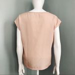 Forever 21 Scalloped Laser Cut Top in Blush Pink | Size S Photo 2