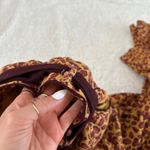 Free People Bennie Leopard Print Button Fly Wide Leg Pants Sz 4 Boho Indie Art Photo 8