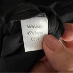 appleseed's Black Linen Rayon Belted Skirt Photo 8