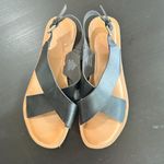 Old Navy Faux-Leather Cross-Strap Slingback Sandals Black Size 8.5 Photo 7