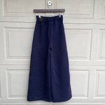 Nike NWT Womens Pants Blue Tech City Ready Wide Leg Side Zipper XS Photo 2