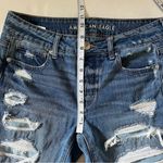 American Eagle  tomgirl jeans size 2 distressed patch Photo 14