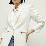 Veronica Beard Scuba Iconic Blazer Schoolboy Dickey Blazer Jacket White Size 8 Photo 0