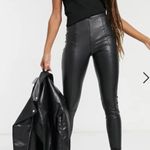 Topshop Faux Leather High Waisted Pants Photo 0