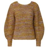 Ba&sh 💕💕 Gilet Haili Reversible Cardigan Sweater ~ Jaune Knit Small US 6 Photo 12