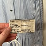 Lafayette 148 Blue White Striped Cotton Button Photo 7