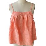 Ophelia Roe NWT ~ Peach Orange Smocked Babydoll Boho Halter Top ~ Women's XL Photo 1