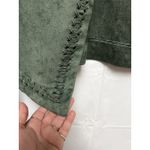 Gianni Bini DFG) Gianni‎ Bini Womens size XS Hunter Green jacket blazer Dillard's Faux Suede Photo 3