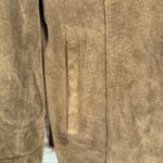 Lord & Taylor Brown Suede Leather Jacket Button Front Lined Pockets Size XL Photo 5