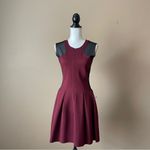 Maje | Disquette Mesh Insert Fit & Flare Dress Sz L Photo 1