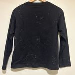 Yoshi Kondo Paris Cotton Art to Wear Embellished Bird Crewneck in Black Medium Photo 4