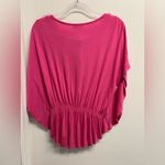 Joseph A  Pink Beaded Women's Boho Top with Butterfly Sleeves Photo 1