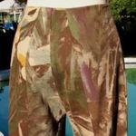Cache Flat Front Tropical Forest Pant Size 2/4/6 XS/S Front Zipper $128 Stretch Photo 3