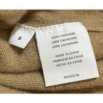 naadam Mock Cut Turtle Neck Old Money Designer 100% Cashmere Sweater Small Tan Photo 3