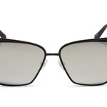 DIFF eyewear DIFF Matte Black Grey Mirror Sunglasses Photo 0