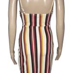 Love j Striped Sleeveless Faux Wrap Dress Photo 1