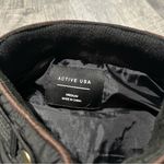 Active USA Womens Vest Puffer Black Gold Accents sleeveless medium stylish zipper pockets Photo 5