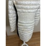 Calvin Klein  Sorona Aura Long Puffer Coat White and Black Size Large Photo 3