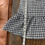 Parker Black & White Gingham Print Dress Photo 6