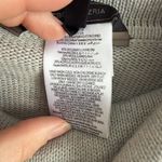 BCBGMAXAZRIA  Gray Cowl Neck Sweater Faux Leather Sleeve Patch Womens S Moto Photo 4