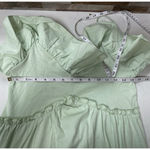 ZARA cotton jersey midi dress with crochet raffle Photo 12