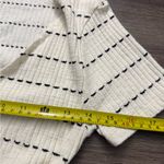 ZARA White Romper with Black Stitching Size S Photo 6