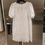💕Samsøe Samsøe💕 Juni Eyelet Lace Shift Dress ~ Bright White Medium Photo 10