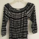 Love Stitch off the shoulder black & white dress S Black Photo 2