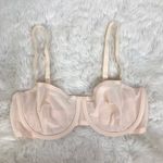 New CUUP The Balconette Mesh Bra Size 30F Blush Beige Nude Underwire Sheer Sexy Tan Photo 9