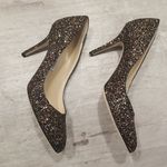 Jimmy Choo 💕💕 Gilbert Pumps ~ Black Glitter EU 40 New Without Box Photo 6