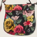 Vera Bradley Havana Rose Distressed Red Yellow Black Triple Zip Crossbody Bag Photo 2