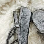 Stuart Weitzman  Silver metallic gladiator sandals Photo 3
