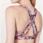 Lululemon ‎ Stash N’ Run Bra - Sun Dazed Multi Pink/Super Dark size 6 Photo 1