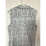 CAbi Women's Animal Print Knee Length Sleeveless Shirt Dress White Size Medium Photo 4