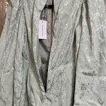 Lovers + Friends Gabriela Jacquard Balloon Sleeve Floral Romper Jade Green XS NW Photo 8