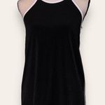 Cynthia Rowley  women's size XS halter tank black white contrast tie close back Photo 0