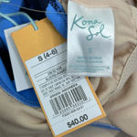 Kona Sol  Colorblock Wrap One-Piece Swimsuit NWT Small Blue Photo 1