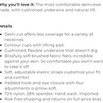 Soma  Enbliss Lifting Demi Black Bra, Sz 36DD Photo 3