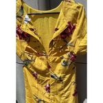 Socialite Dark Floral Sun Dress Size M Cotton Keyhole Cutout Black Pink Sleeveless Summer Photo 11